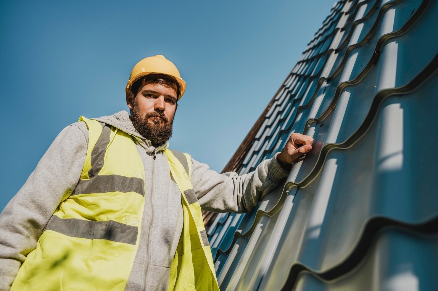 Summit roofer working on a tile roof