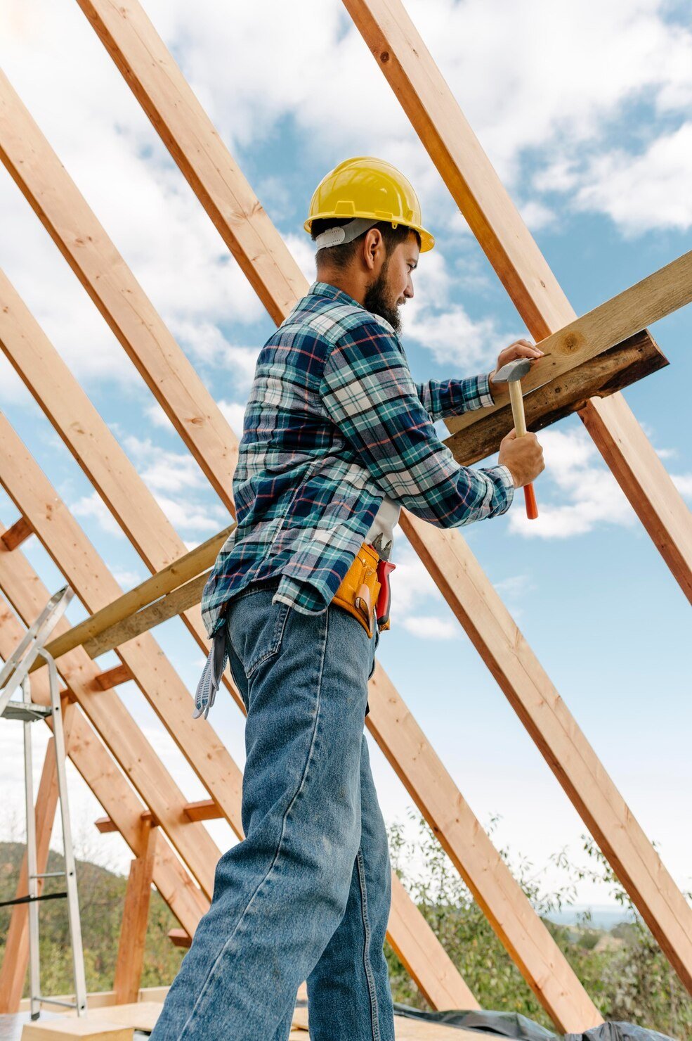 Roof under construction
